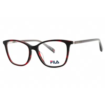 Fila Ladies Brown Rectangular Eyeglass Frames Vfi396 In Black
