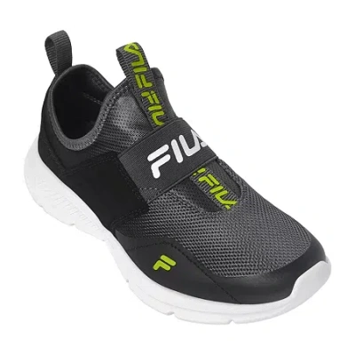 Fila Landbuzzer Little & Big Kid Boys Running Shoes In Gray