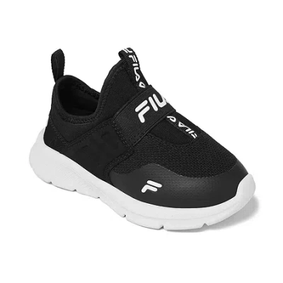 Fila Babies' Landbuzzer Toddler Boys Running Shoes In Black