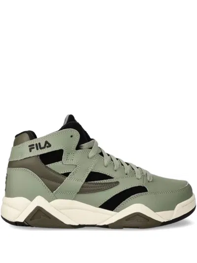 Fila Leather Sneakers In Green