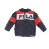 Fila Liam Puff Child Down Jacket Black Iris/true Red/bright White In Blue