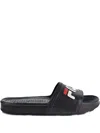 Fila Logo-embellished Slides In Black