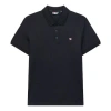 Fila Logo Embroidered Logo Short Sleeve Polo Shirt Navy Blue In Multi