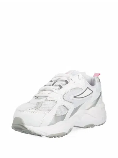 Fila Kids' Logo Panel Sneakers In White