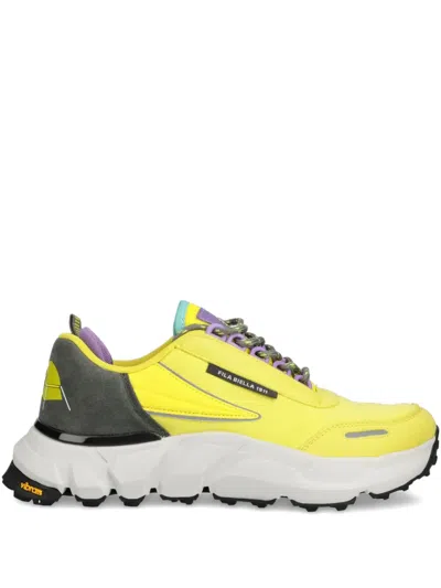 Fila Logo Patch Trainers In Multi