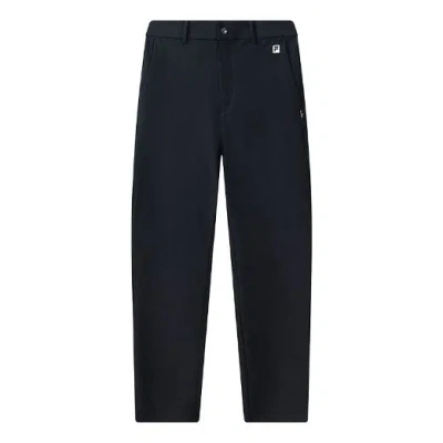 Fila Logo Straight Woven Golf Trousers For Men Blue