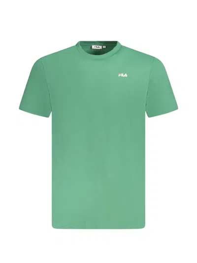 Fila Man T-shirt Green Size M Organic Cotton