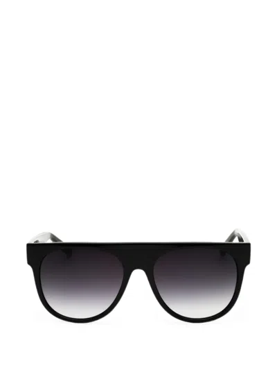 Fila Logo-detail Round-frame Sunglasses In Multi