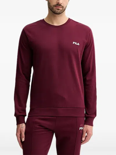 Fila Logo-detail Tracksuit In Red