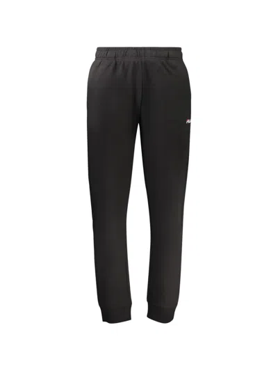Fila Logo-patch Track Pants In Black