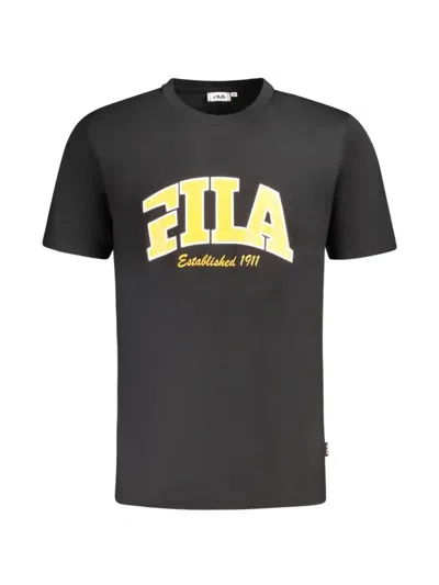 Fila Logo-print Cotton T-shirt In Black
