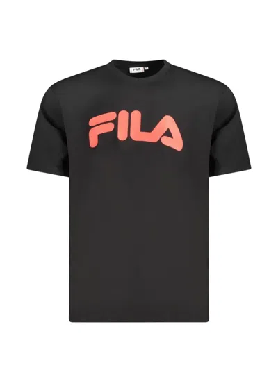 Fila Logo-print Cotton T-shirt In Black