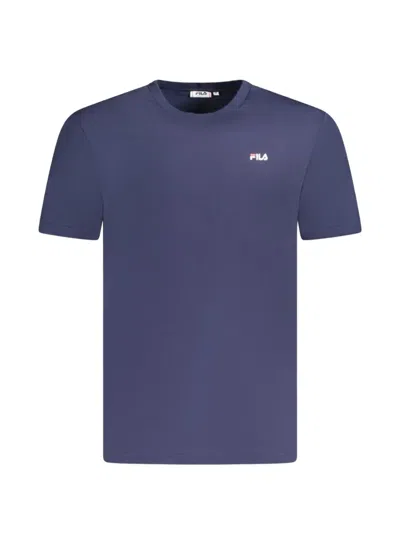 Fila Logo-print Cotton T-shirt In Blue