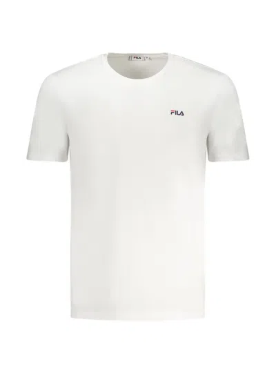 Fila Logo-print Crew-neck T-shirt In White