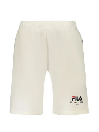 Fila Logo-print Drawstring Shorts In Neutral