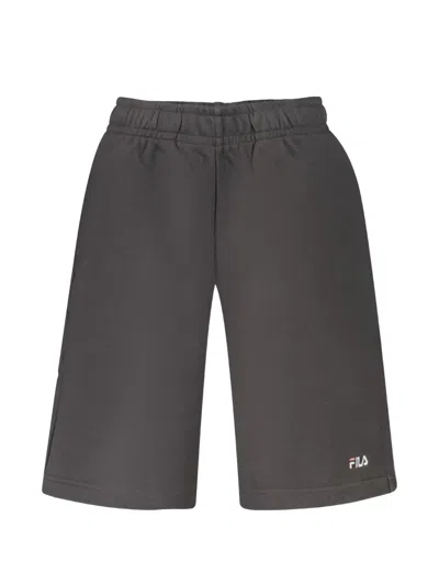 Fila Logo-print Elasticated Shorts In Gray