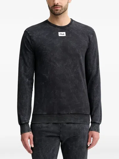 Fila Logo-print Sweatshirt In Black