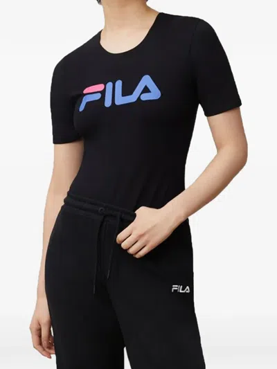 Fila Logo-print T-shirt In Black