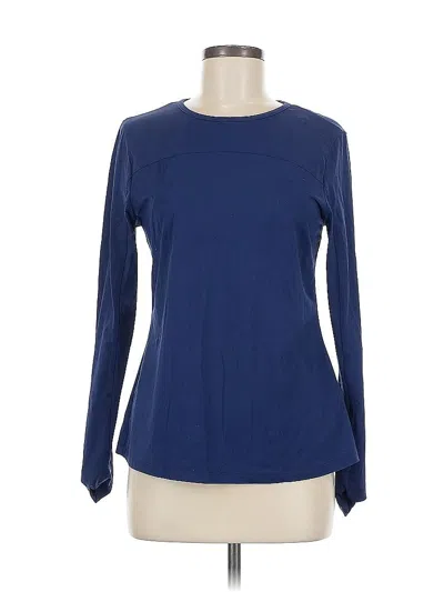 Pre-owned Fila Long Sleeve T-shirt In Blue