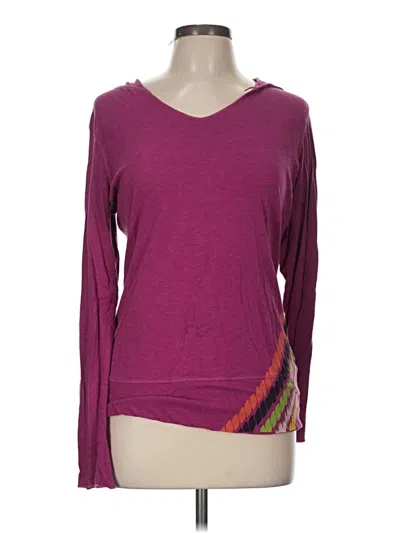 Pre-owned Fila Long Sleeve T-shirt In Burgundy