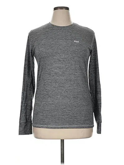 Pre-owned Fila Long Sleeve T-shirt In Gray