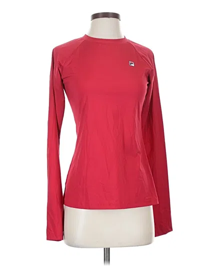 Pre-owned Fila Long Sleeve T-shirt In Red
