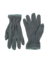 Fila Man Gloves Sage Green Size L Polyester In Gray