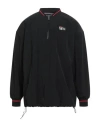 Fila Man Jacket Black Size L Polyamide In Black