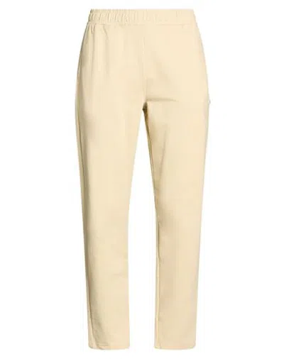 Fila Man Pants Beige Size Xl Cotton, Elastane In Yellow