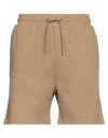 Fila Man Shorts & Bermuda Shorts Khaki Size S Cotton In Nude
