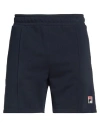 Fila Man Shorts & Bermuda Shorts Navy Size Xs Cotton, Polyester