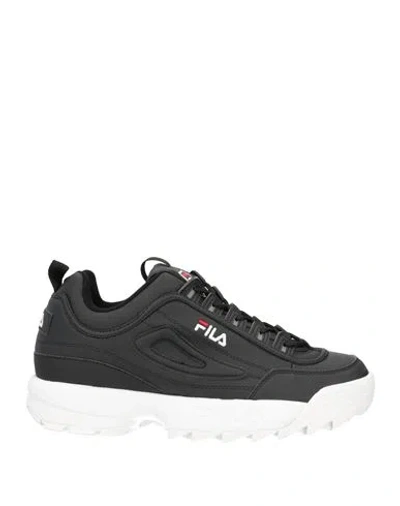Fila Man Sneakers Black Size 10.5 Textile Fibers