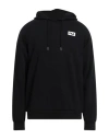 Fila Man Sweatshirt Black Size S Cotton, Polyester In Black