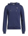 Fila Man Sweatshirt Blue Size S Cotton, Polyester