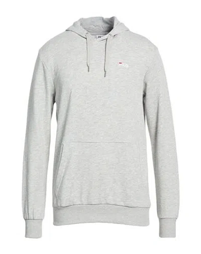Fila Man Sweatshirt Light Grey Size Xl Cotton, Polyester, Viscose In Gray