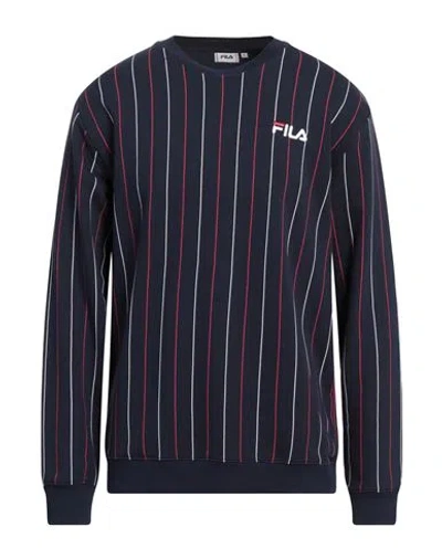 Fila Man Sweatshirt Midnight Blue Size L Cotton, Polyester