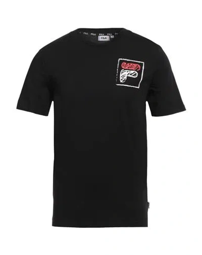 Fila Man T-shirt Black Size M Cotton