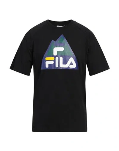 Fila Man T-shirt Black Size S Cotton