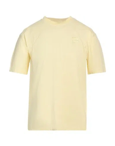 Fila Man T-shirt Pastel Yellow Size M Cotton