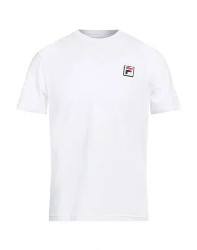 Fila Man T-shirt White Size L Organic Cotton