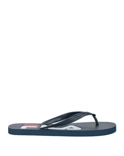 Fila Man Thong Sandal Midnight Blue Size 9 Rubber