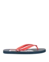 Fila Man Thong Sandal Red Size 8 Rubber In Red