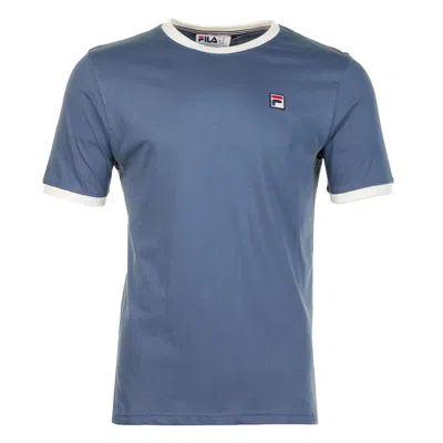 Fila Marconi Essential Ringer Tee Vintage Indigo Gardenia In Blue
