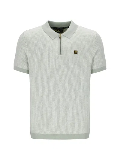 Fila Marty Zip-fastening Polo Shirt In Green