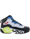 Fila Mb Jamal Mashburn "white/black/electric Blue" Sneakers In Black