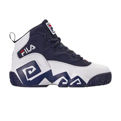 Pre-owned Fila Mb Kids 'white Navy' | Blue | Kid's Size 6