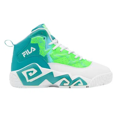 Pre-owned Fila Mb 'white Teal Lime' | Men's Size 10.5