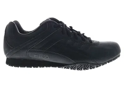Pre-owned Fila Memory Elleray 5 Slip Resistant Triple (women's) Sneakers In Black