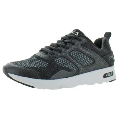 Fila Memory Frame V6 Womens Knit Lightweight Running Shoes In Gray