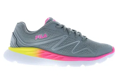 Pre-owned Fila Memory Panorama 9 (women's) Sneakers In Grey/white/pink